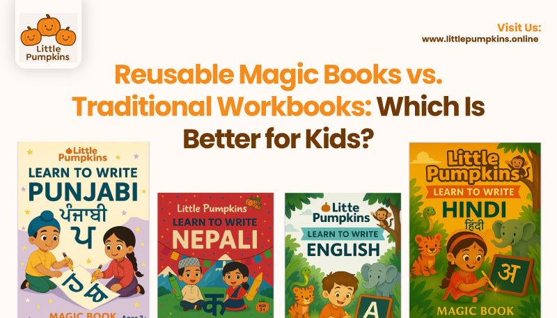 Reusable Magic Books vs Traditional Workbooks | Best Learning Books for Kids  – Little Pumpkins