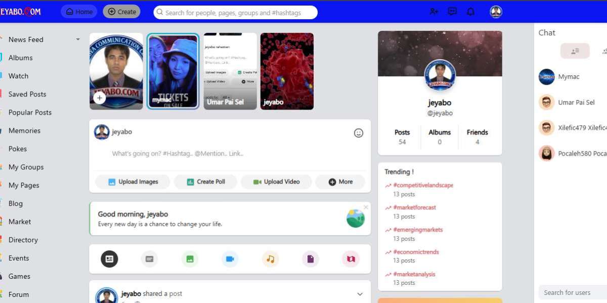 Jeyabo is a modern social networking and community-driven digital platform