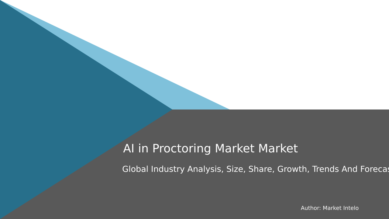AI in Proctoring Market Research Report 2033